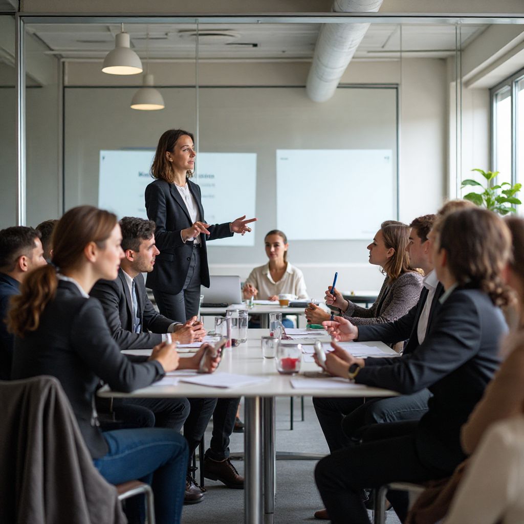 Workshop de leadership în acțiune